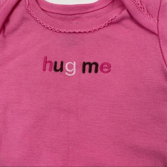 Pink and Brown Carter's snap crotch short sleeve onesie Girl 3 months bundle - Picture 12 of 13